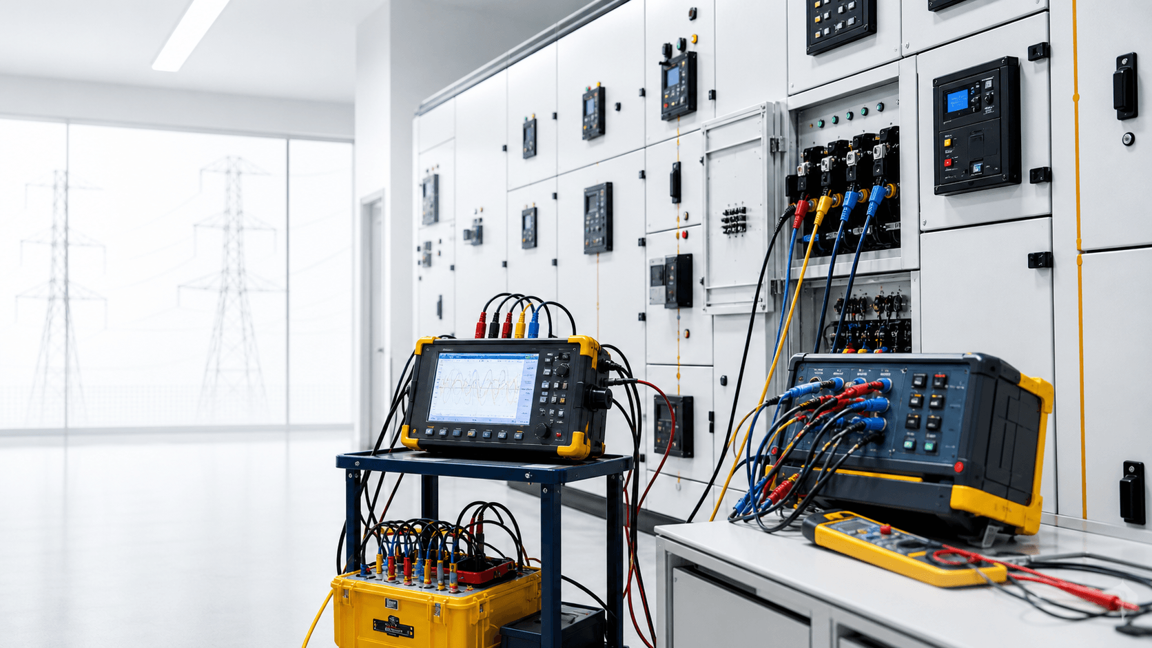 Low voltage switchboard testing and commissioning equipment in a clean Australian switchroom